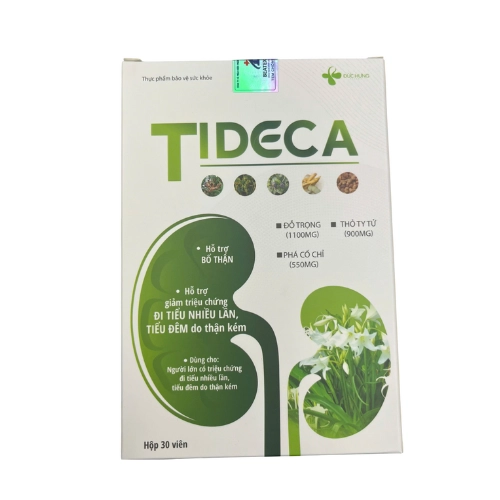 Thực phẩm bảo vệ sức khoẻ hỗ trợ bổ thận Tideca hộp 30 viên