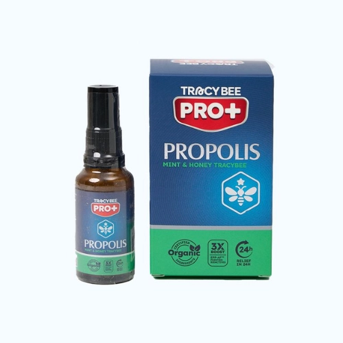 Xịt keo ong Tracybee Pro+ Propolis Mint & Honey hộp 1 chai 30ml