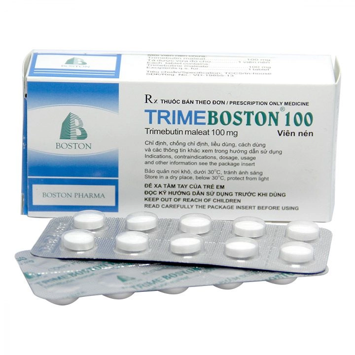 Thuốc trị hội chứng ruột kích thích TrimeBoston 100 hộp 5 vỉ x 10 viên