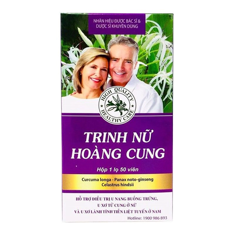 Hỗ trợ điều trị u nang, u xơ TRINH NỮ HOÀNG CUNG (MediUSA) hộp 1 lọ 50 viên