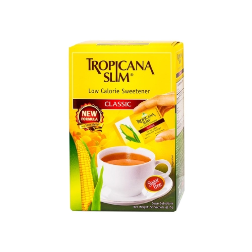 Đường ăn kiêng Tropicana No Calorie Sweetener Diabetics hộp 50 gói x 2g