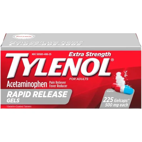 Viên uống Tylenol Rapid Release Gels 500mg hộp 225 viên