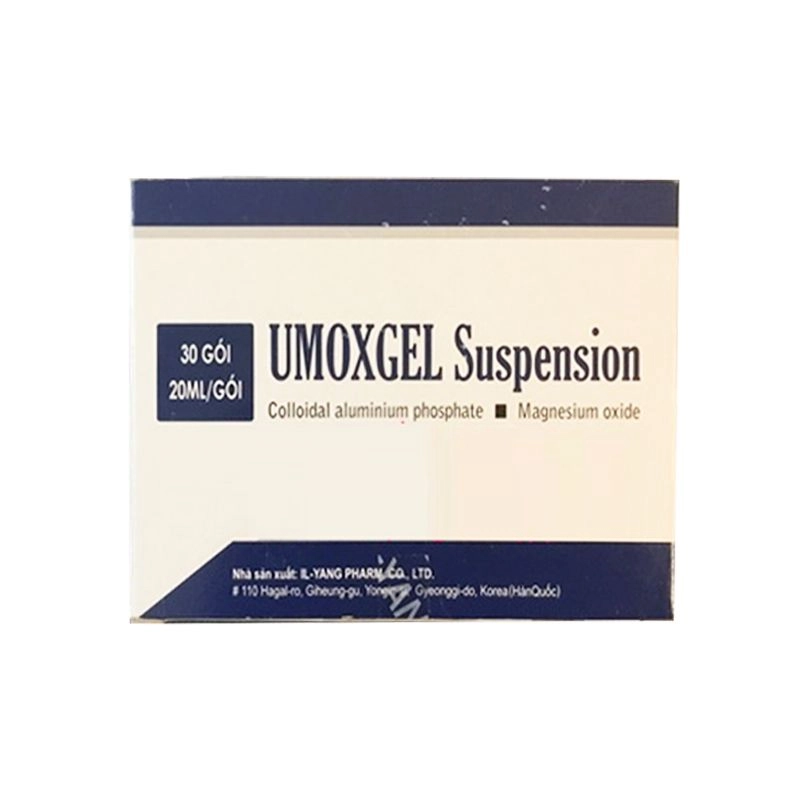 Hỗn dịch uống giảm acid dạ dày UMOXGEL Suspension hộp 30 gói x 20ml