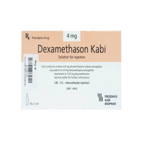 Thuốc chống sốc, dị ứng nặng Dexamethason Kabi  hộp 10 ống x 10ml