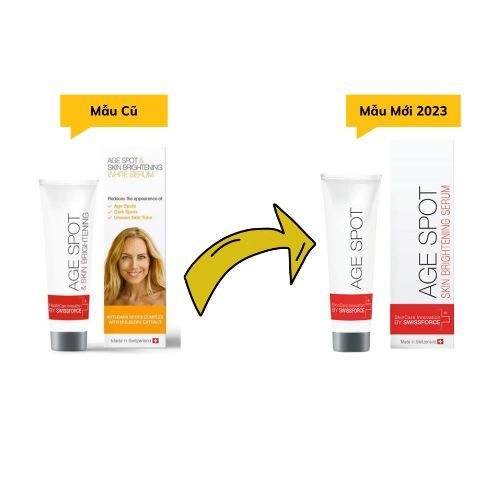 Serum chống lão hóa và làm sáng da Swissforce Age Spot And Skin Brightening ( mẫu mới) hộp 1 tuýp 30ml