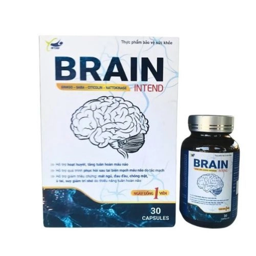 Hỗ trợ tuần hoàn não BRAIN INTEND Hộp 1 lọ x 30 viên