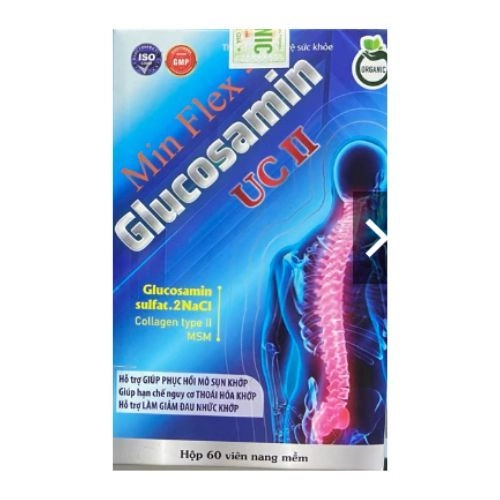 Viên bổ khớp Glucosamin Min Flex UC II Hộp 1 lọ x 60 viên