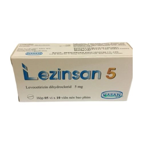Thuốc chống dị ứng Lezinsan 5 hộp 5 vỉ x 10 viên