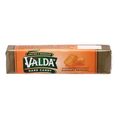 Kẹo ngậm hỗ trợ đau rát họng, giảm ho  Valda vị quất bạc hà gói 10 viên