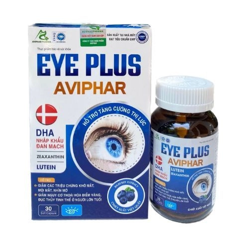 Viên uống bổ sung mắt EYE PLUS AVIPHAR hộp 1 lọ 30 viên