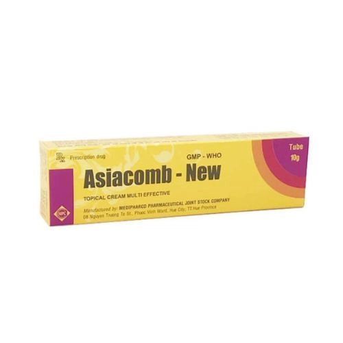 Thuốc bôi da điều trị các bệnh ngoài da, nhiễm khuẩn Asiacomb - New hộp 1 tuýp 10g