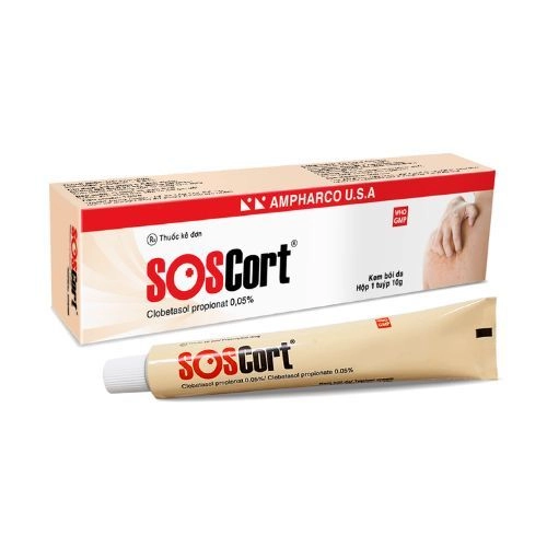 Kem bôi trị vảy nến, viêm da SOSCORT hộp 1 tuýp 25g