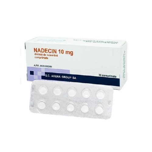 Thuốc điều trị cơn đau thắt ngực Nadecin 10mg hộp 3 vỉ x 10 viên