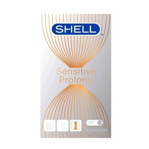 Bao cao su kéo dài thời gian Shell Sensitive Prolong hộp 10 cái