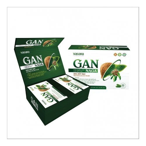 Hỗ trợ giải độc, hạ men gan Gan Naga Nagara hộp 50 viên