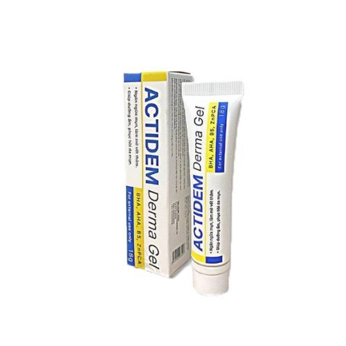 Hỗ trợ ngăn ngừa mụn, làm mờ vết thâm Actidem Derma Gel hộp 1 tuýp 18g
