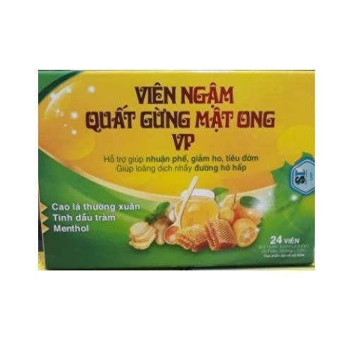 Viên ngậm Quất Gừng Mật Ong VP hộp 24 viên