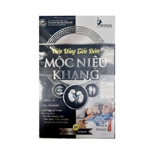 Hỗ trợ bổ thận, giảm triệu chứng đi tiểu nhiều lần, tiểu đêm viên uống Mộc Niệu Khang hộp 1 lọ 50 viên