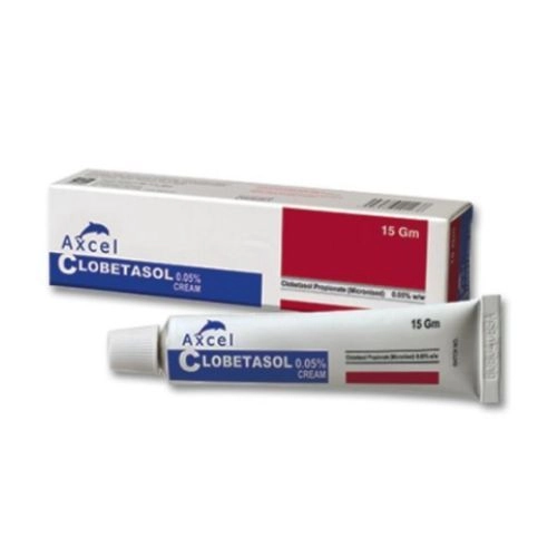 Thuốc da liễu Axcel Clobetasol 0.05% Cream hộp 1 tuýp 15g