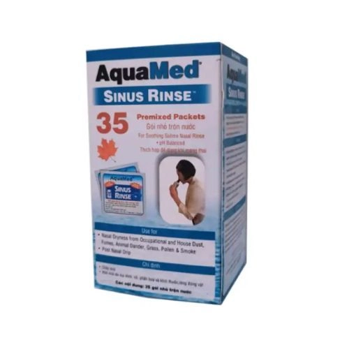 Muối rửa mũi xoang AquaMed SINUS RINSE 35 hộp 35 gói
