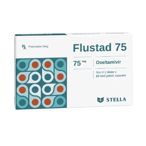 Thuốc kháng virus Flustad 75mg Stella hộp 1 vỉ x 10 viên