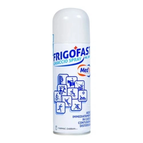 Xịt lạnh giảm đau bong gân, căng cơ, giãn dây chằng Frigofast Spray hộp 1 chai 200ml
