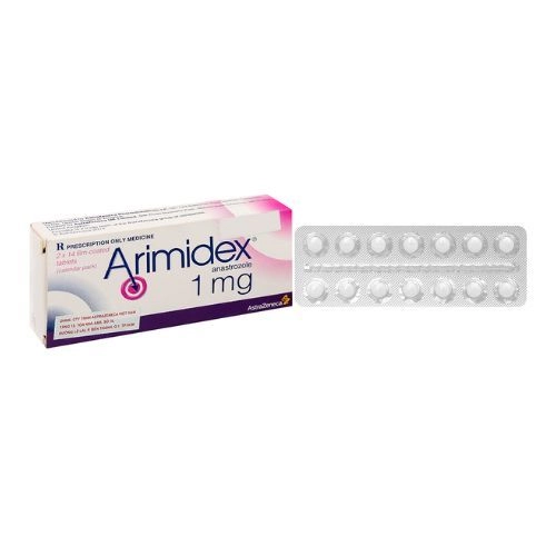 Thuốc điều trị ung thư vú cho phụ nữ sau mãn kinh Arimidex 1mg hộp 2 vỉ x 14 viên