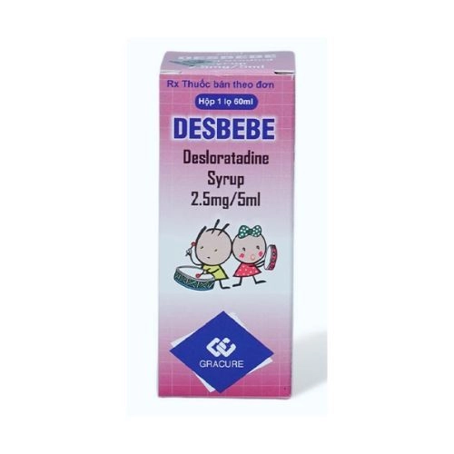 Siro trị viêm mũi dị ứng, mày đay, ngứa Desbebe 2,5mg/5ml hộp 1 lọ 60ml