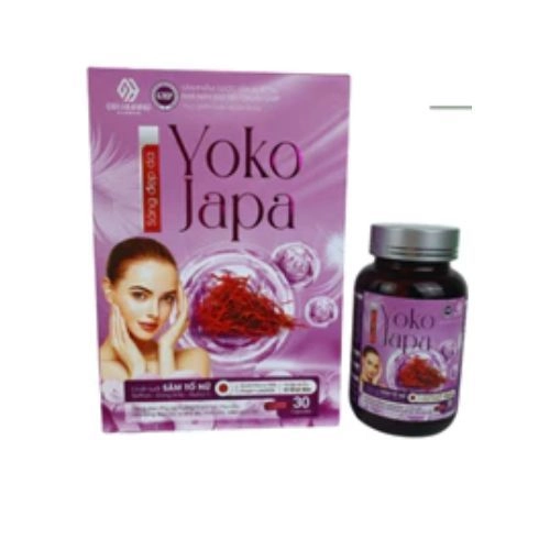 Viên uống sáng đẹp da YOKO JAPA SAFFRON hộp 1 lọ 30 viên