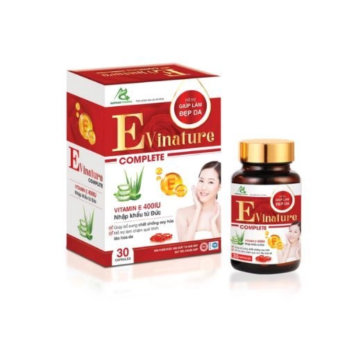 Viên uống bổ sung Vitamin E 400 nhập khẩu từ ĐỨC - EVINATURE hộp 30 viên