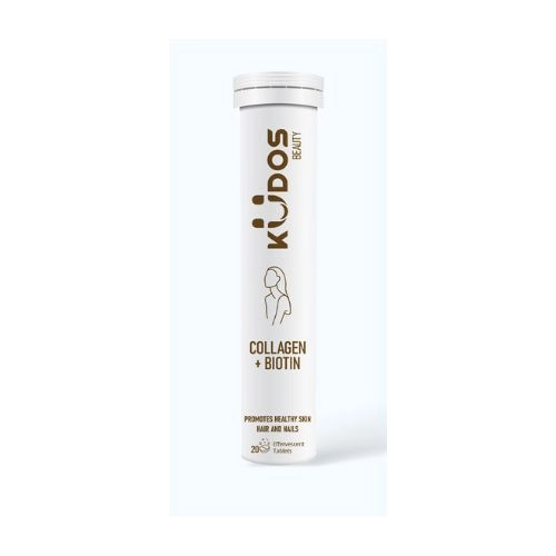 Hỗ trợ bổ sung collagen giúp ngừa lão hoá KUDOS Beauty Collagen + Biotin tuýp 20 viên sủi