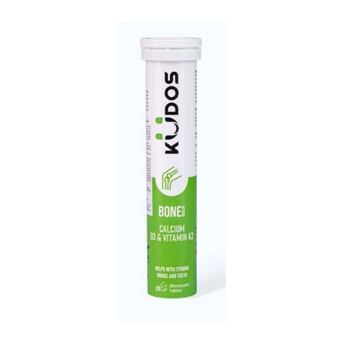 Hỗ trợ xương chắc khoẻ KUDOS BONE CALCIUM D3 & VITAMIN K2 tuýp 20 viên sủi
