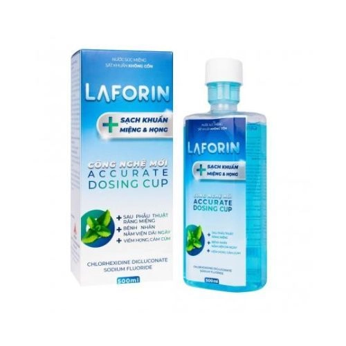 Nước súc miệng họng LAFORIN hộp 1 chai 500ml