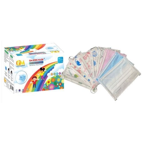 Khẩu trang y tế trẻ em Gia Mỹ ( Màu xanh) Hộp 50 cái