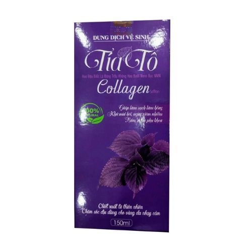 Dung dịch vệ sinh phụ nữ Tía Tô Collagen hộp 1 chai 150ml