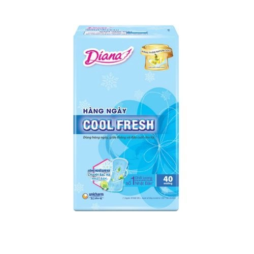 Băng vệ sinh hàng ngày Diana Sensi Cool Fresh gói 40 miếng