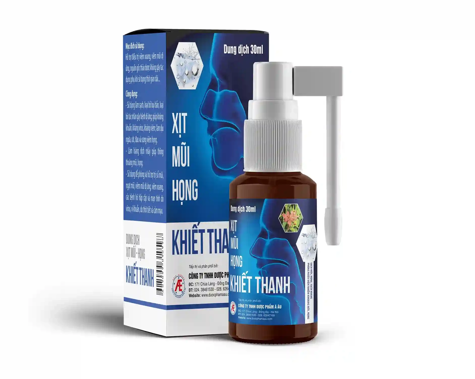 Dung dịch xịt mũi họng KHIẾT THANH hộp 1 chai 30ml