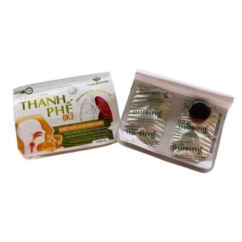 Viên ngậm Thanh phế DK3 hộp 10 vỉ x 4 viên