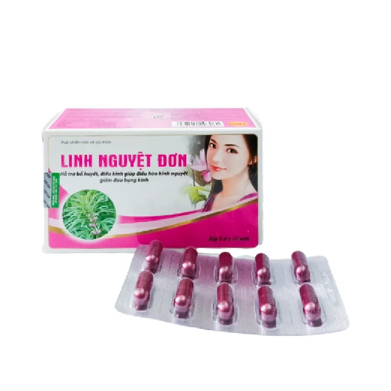 Viên uống bổ huyết, điều kinh Linh Nguyệt Đơn hộp 50 viên
