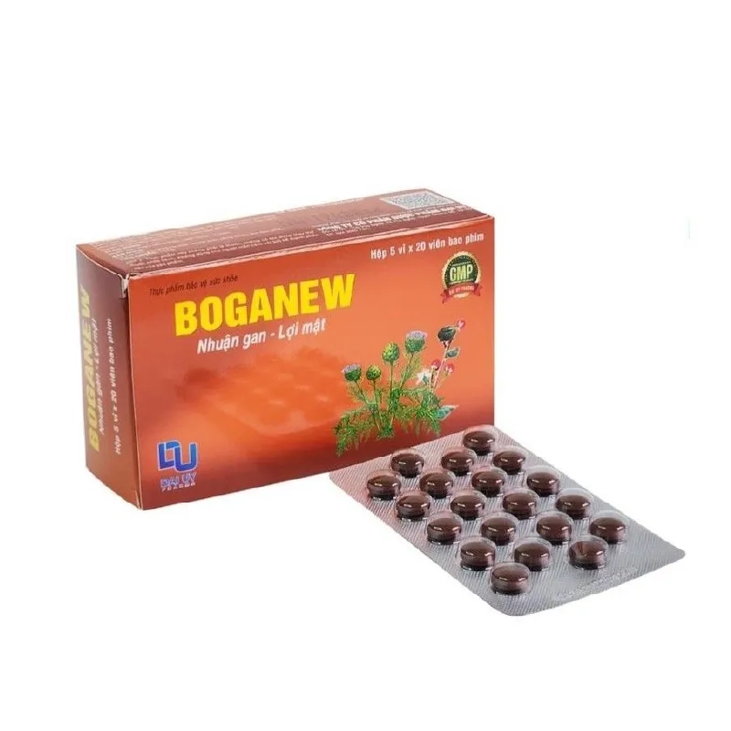 Viên uống giải độc gan BOGANEW hộp 5 vỉ x 20 viên