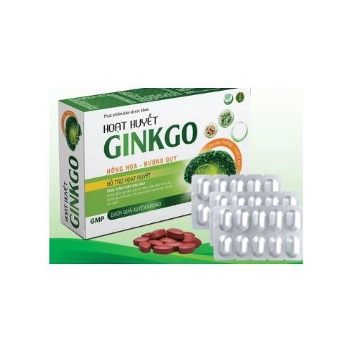 Viên uống hoạt huyết dưỡng não Hoạt Huyết GINKGO hộp 3 vỉ x 10 viên