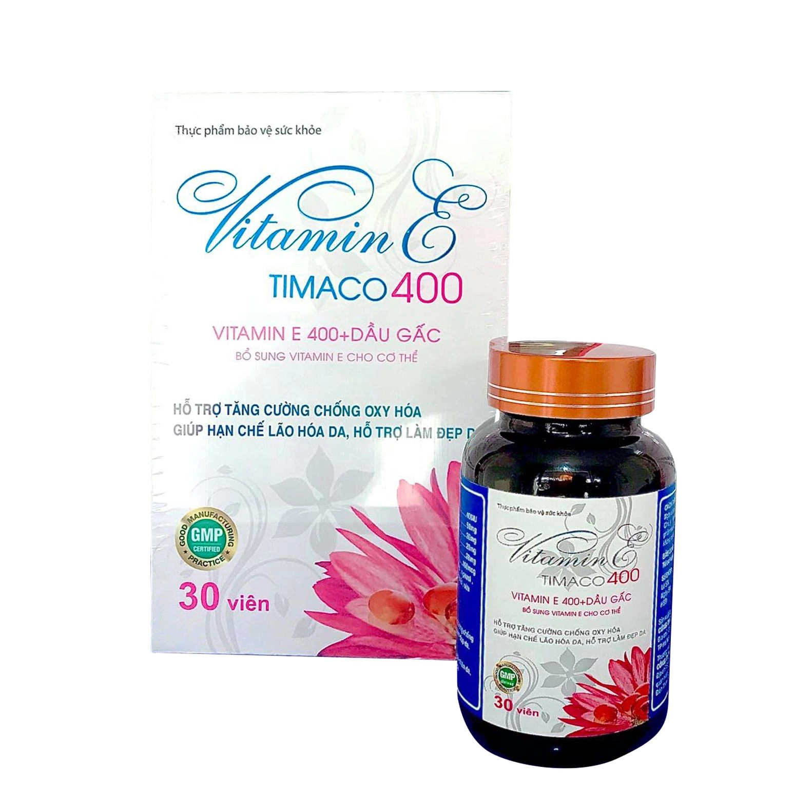 Viên uống bổ sung Vitamin E Timaco 400 hộp 1 lọ 30 viên