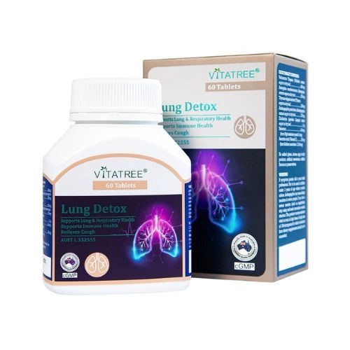 Viên uống bổ phổi, thải độc phổi Vitatree Lung Detox hộp 60 viên