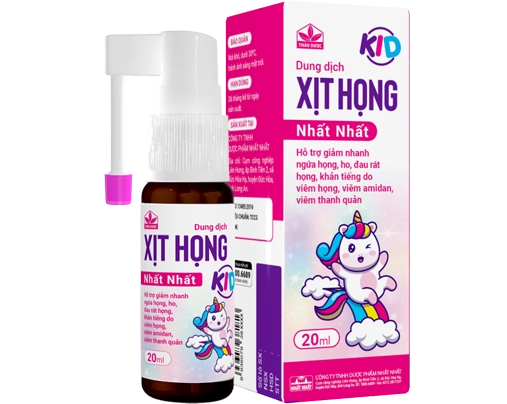 Dung dịch Xịt Họng Nhất Nhất KID chai 20ml