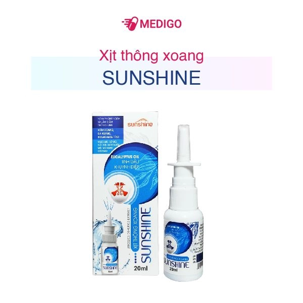 Xịt thông xoang Sunshine hộp 1 lọ 20ml