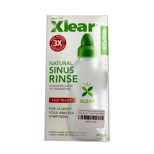 Bộ dụng cụ rửa mũi XLEAR 240ml và 6 gói hỗn hợp