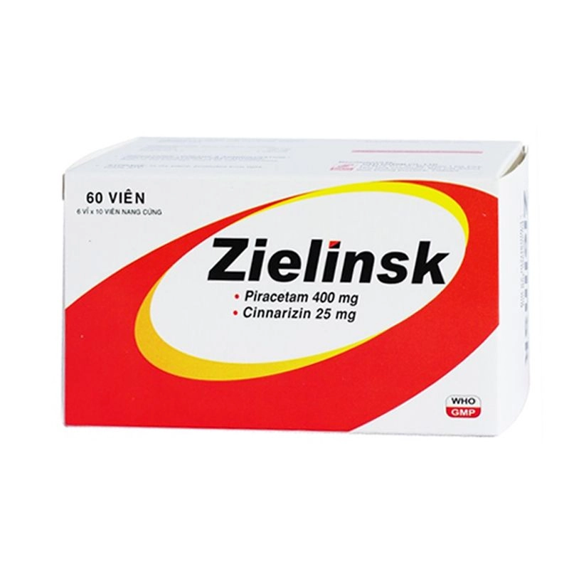 Thuốc điều trị suy giảm thần kinh, đau nửa đầu Zielinsk hộp 6 vỉ x 10 viên