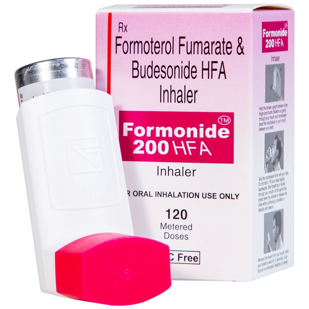 Thuốc điều trị hen suyễn Formonide 200 HFA chai 120 liều xịt