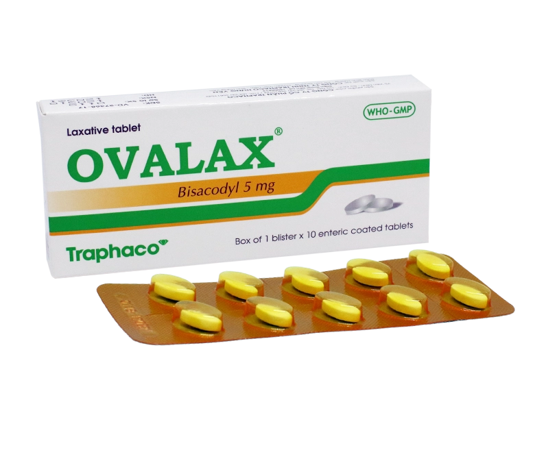 Thuốc nhuận tràng Ovalax hộp 100 viên