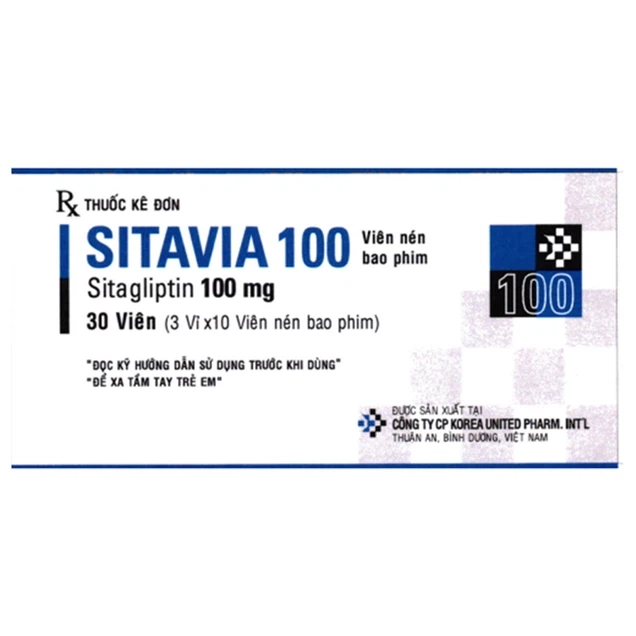 Điều trị đái tháo đường type II Sitavia 100mg United hộp 3 vỉ x 10 viên